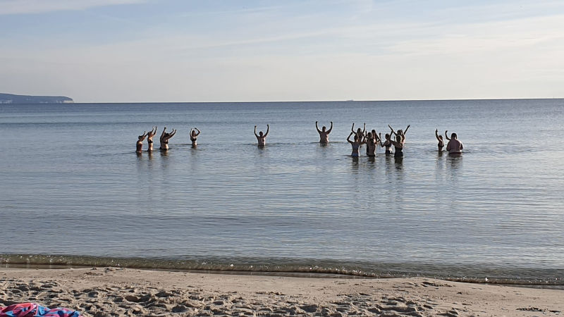 Schülerinnen und Schüler des Chors an der Ostsee