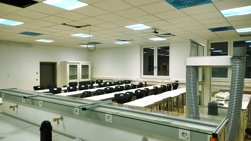Chemieraum Innenansicht
