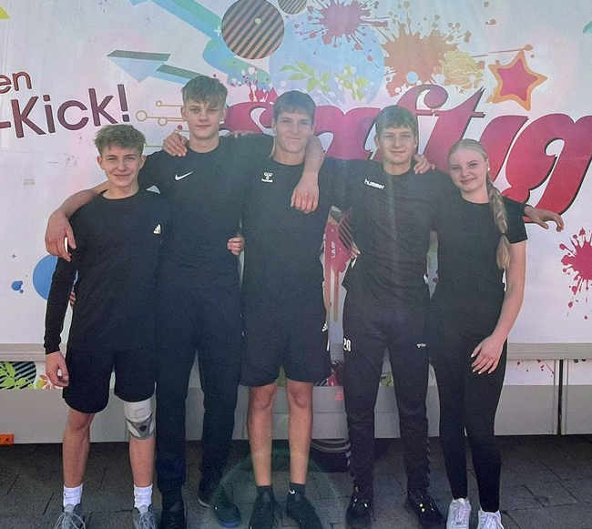 Schüler-Baskettball-Team