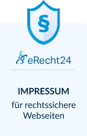 erecht24 siegel impressum blau